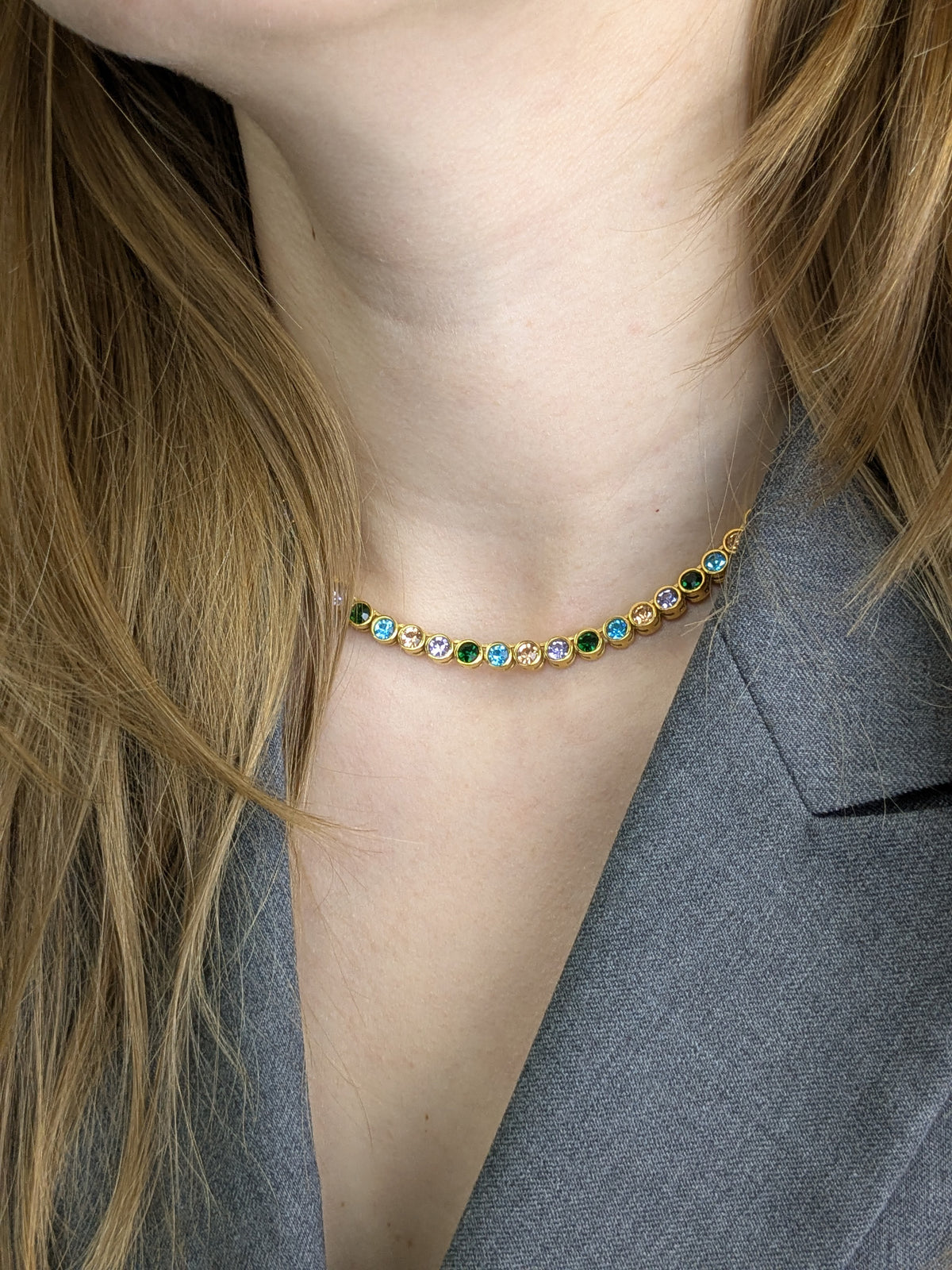 Multicolor Necklace Stainless Steel