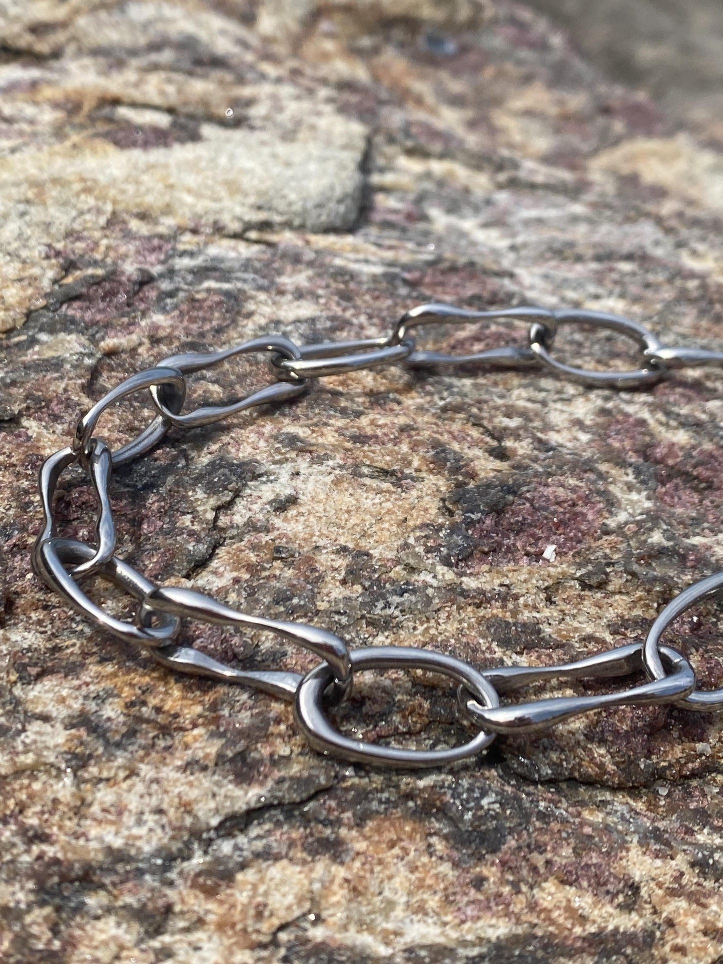 Stainless Steel Organic Chains Bracelet