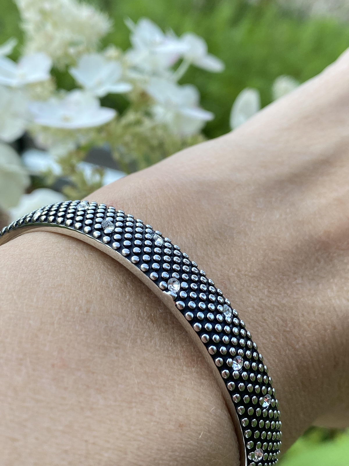 Honeycomb Statement Bracelet Stainless Steel
