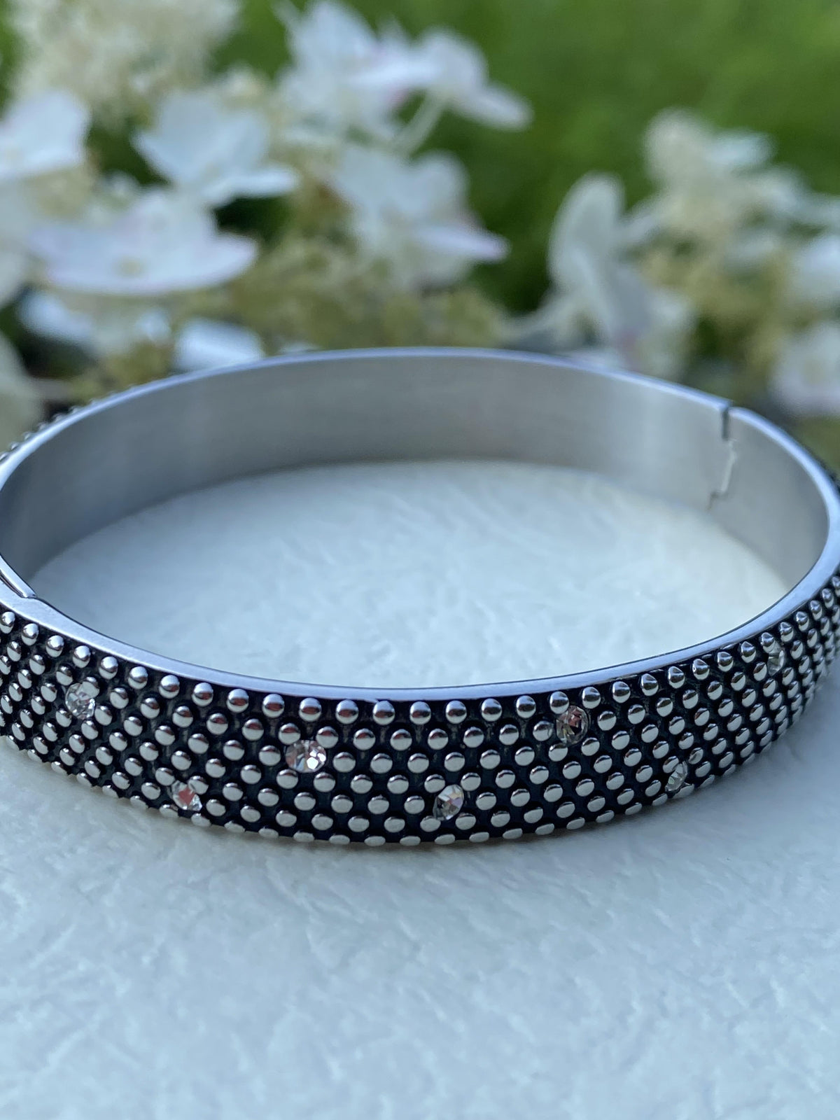 Honeycomb Statement Bracelet Stainless Steel