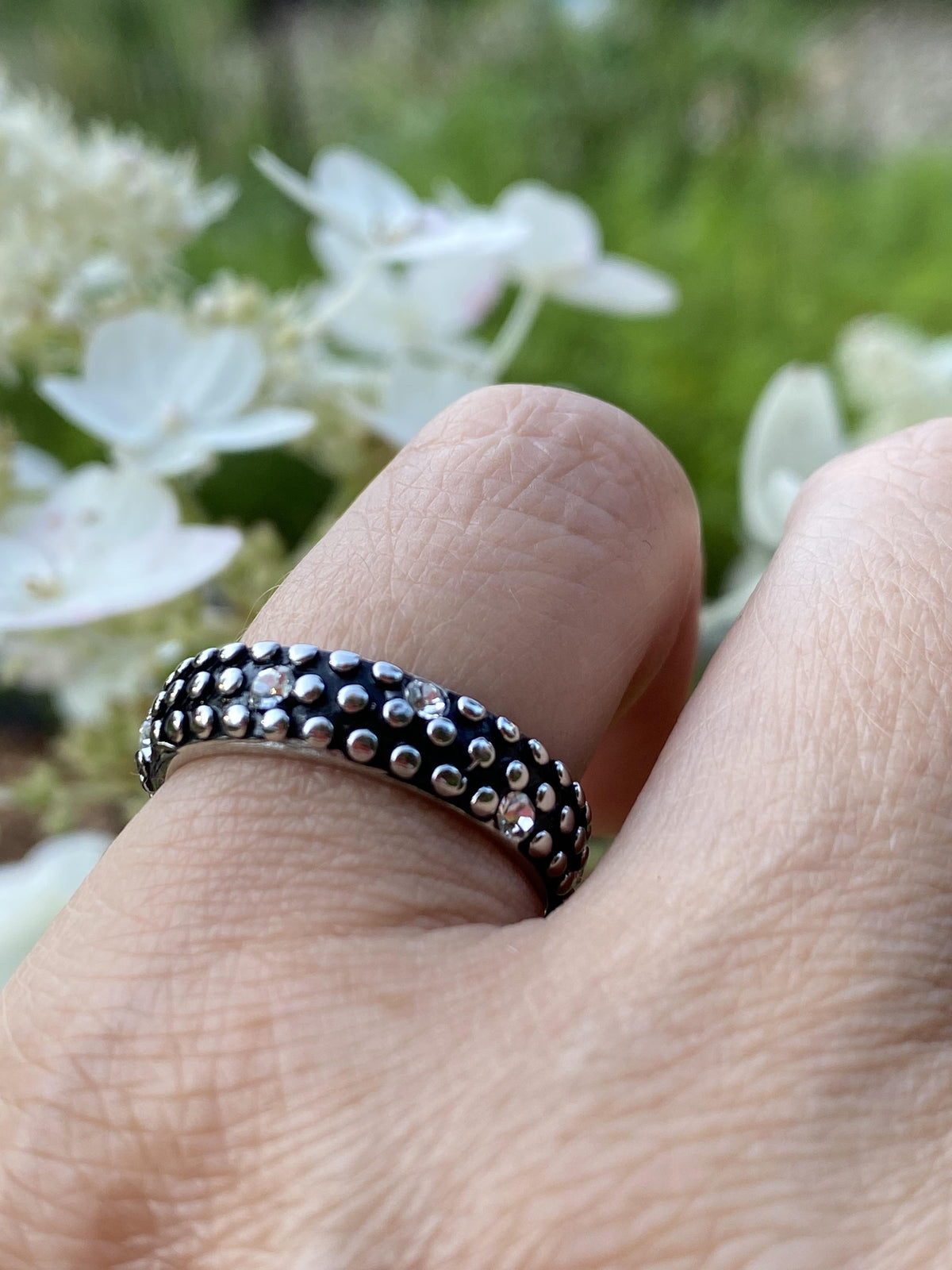 Honeycomb Ring Stainless Steel