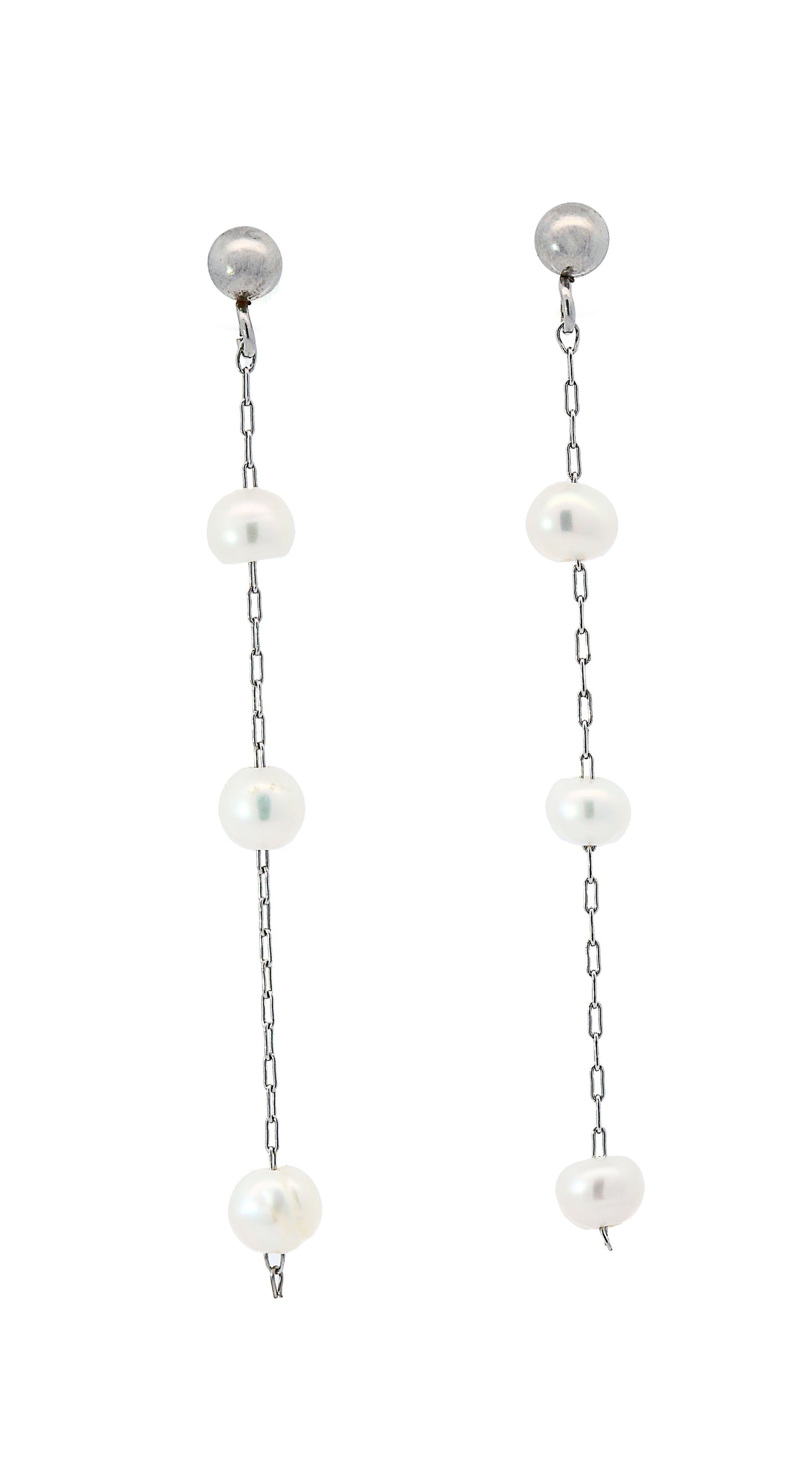 Stainless Steel Pearl Earrings