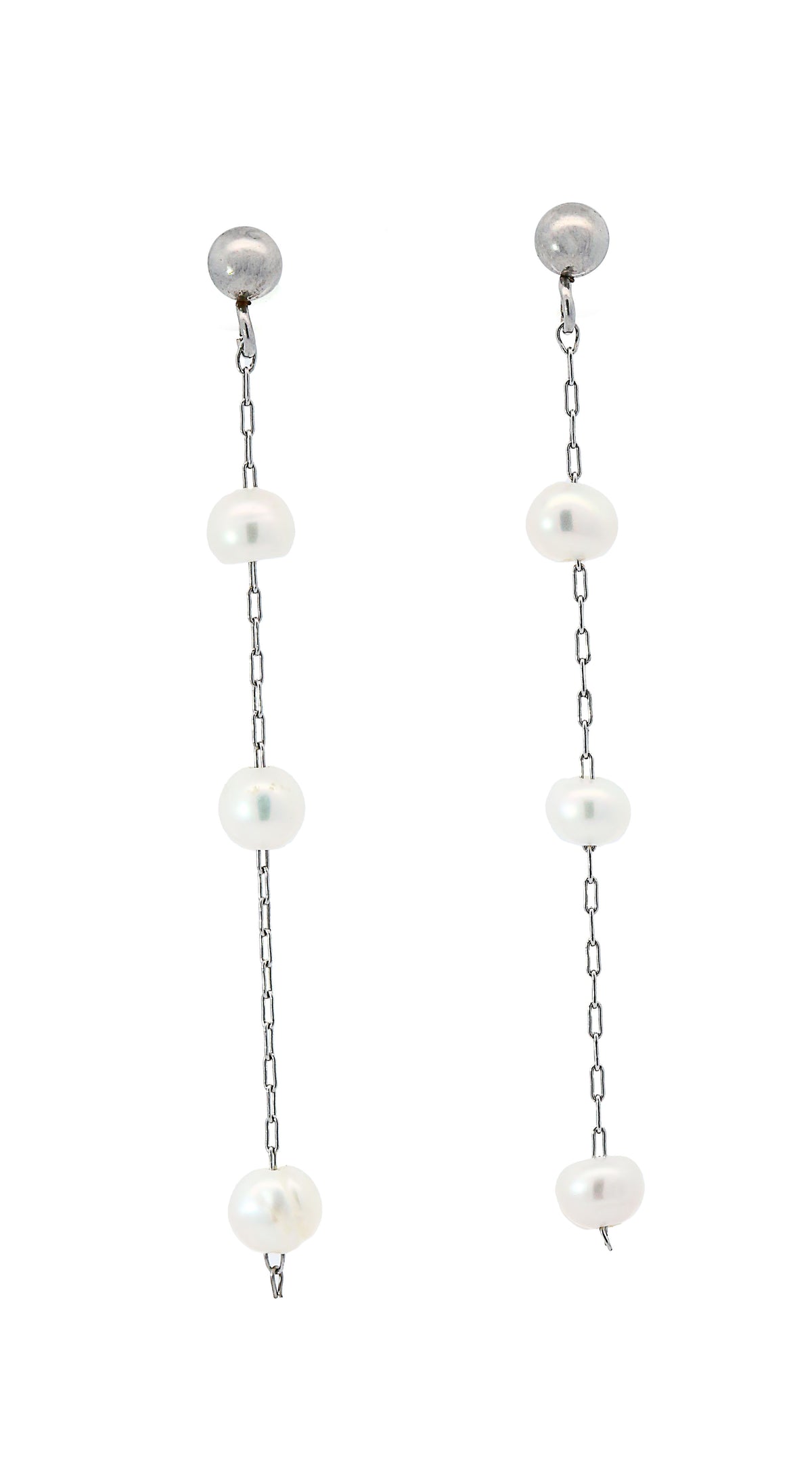 Stainless Steel Pearl Earrings