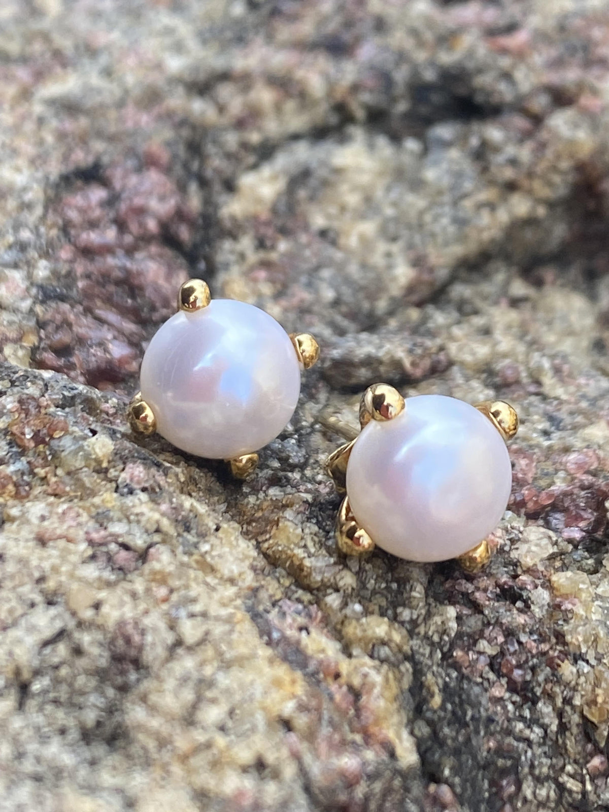 Stainless Steel Pearl Earrings