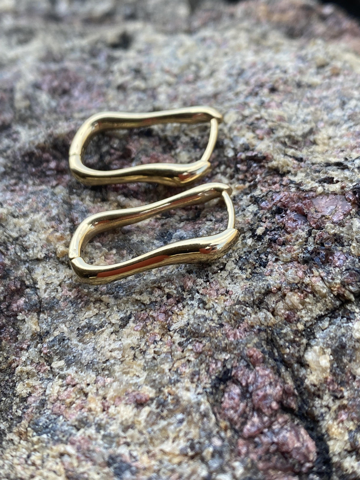 Stainless Steel Organic Chains Earrings