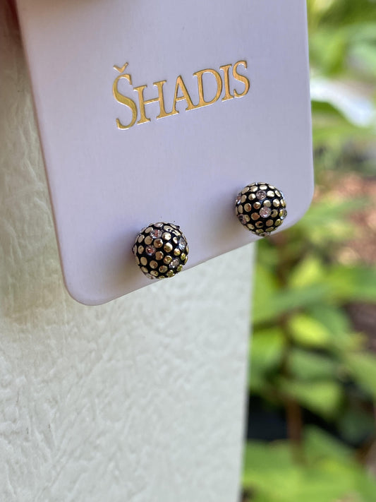 Honeycom Earrings Stud Stainless Steel