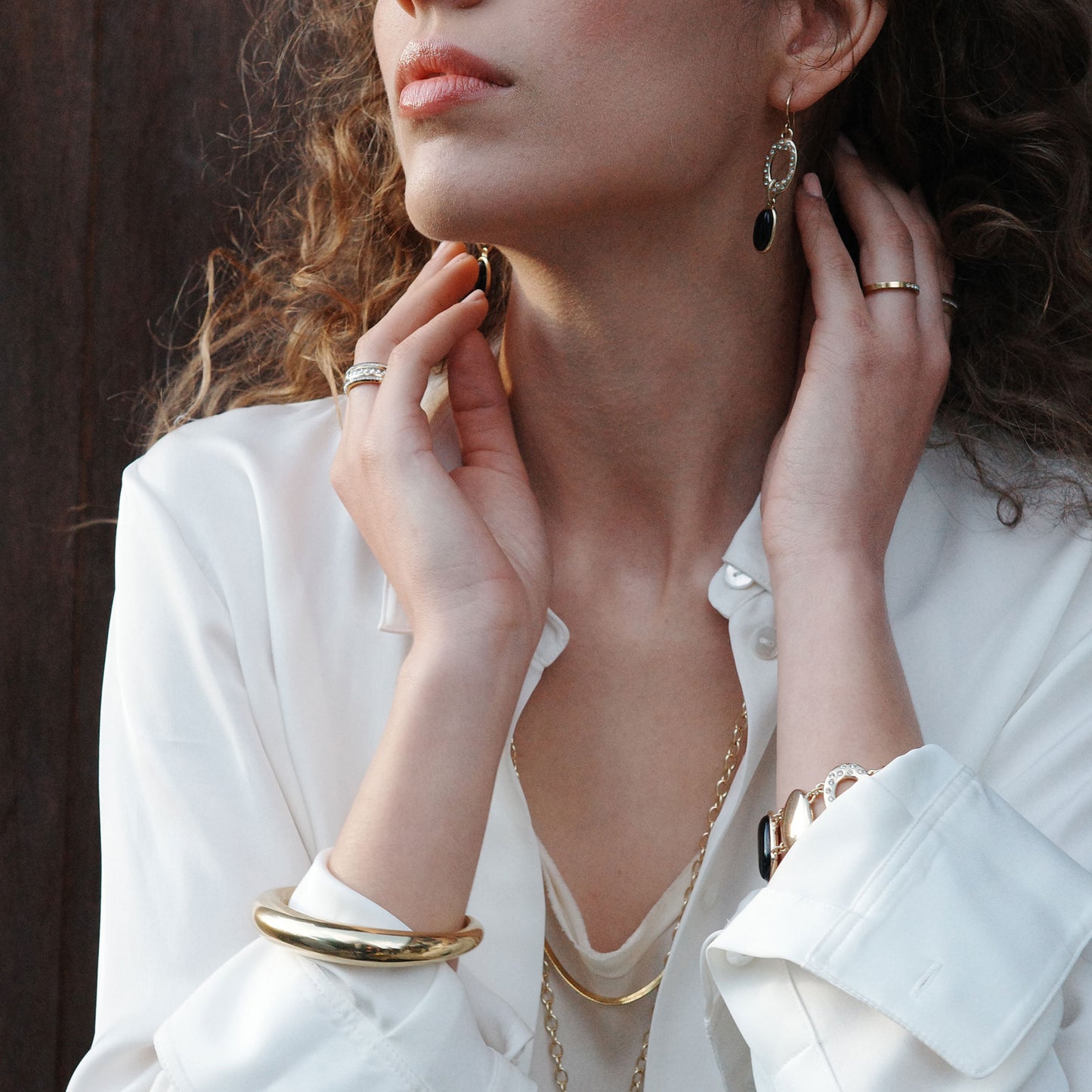 Black tones Earrings