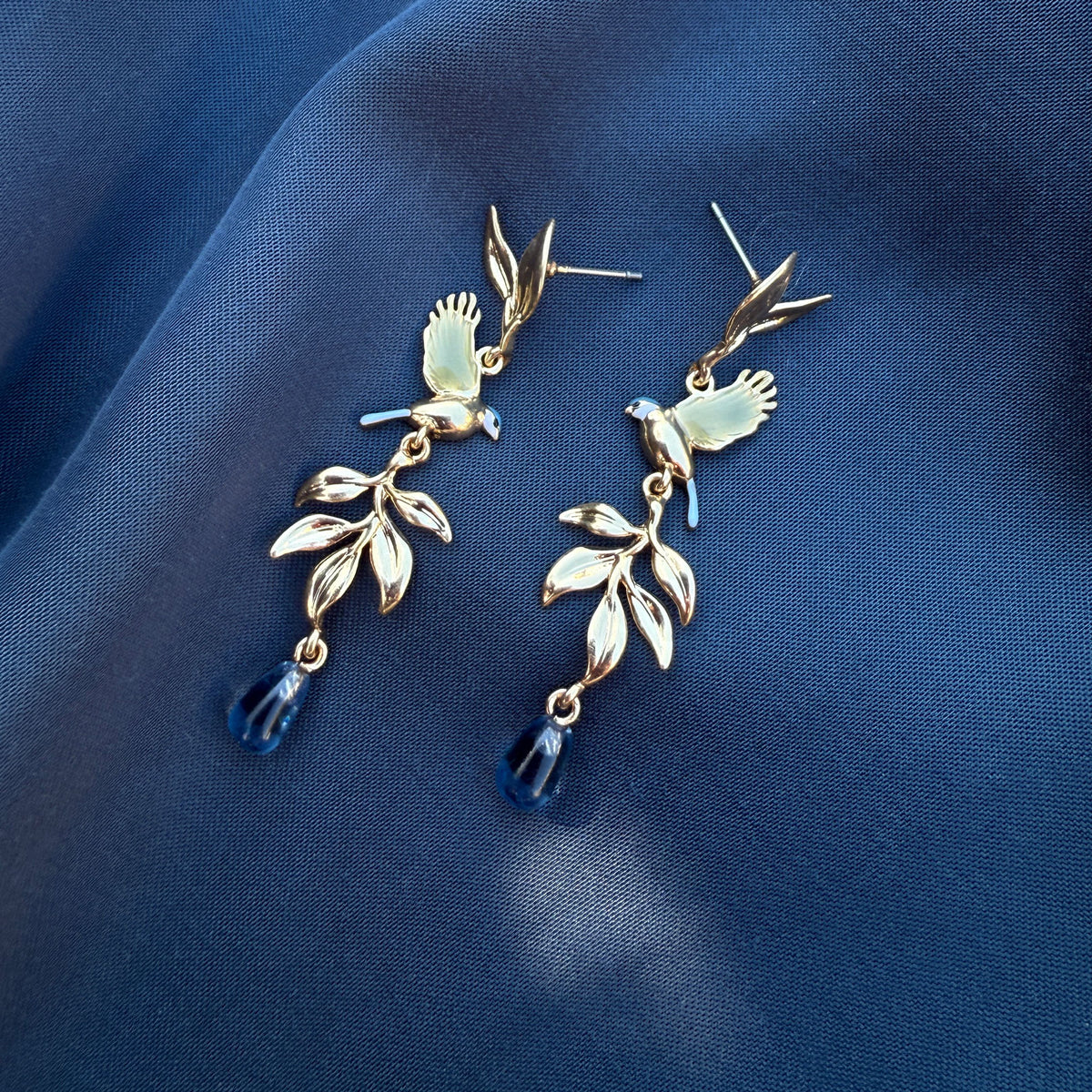 Blue Tit Earrings