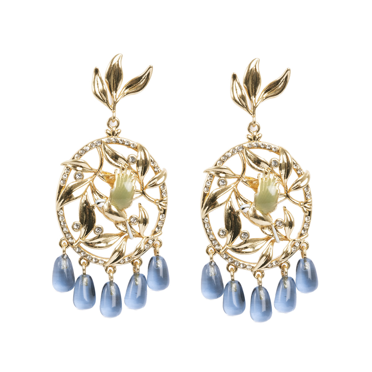 Blue Tit Earrings