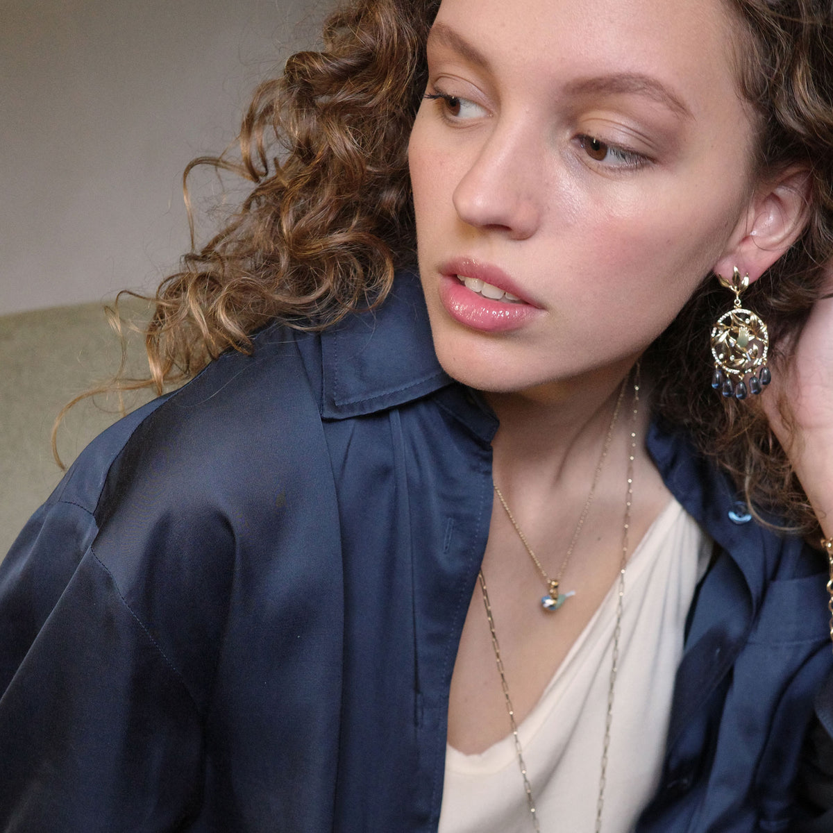 Blue Tit Earrings