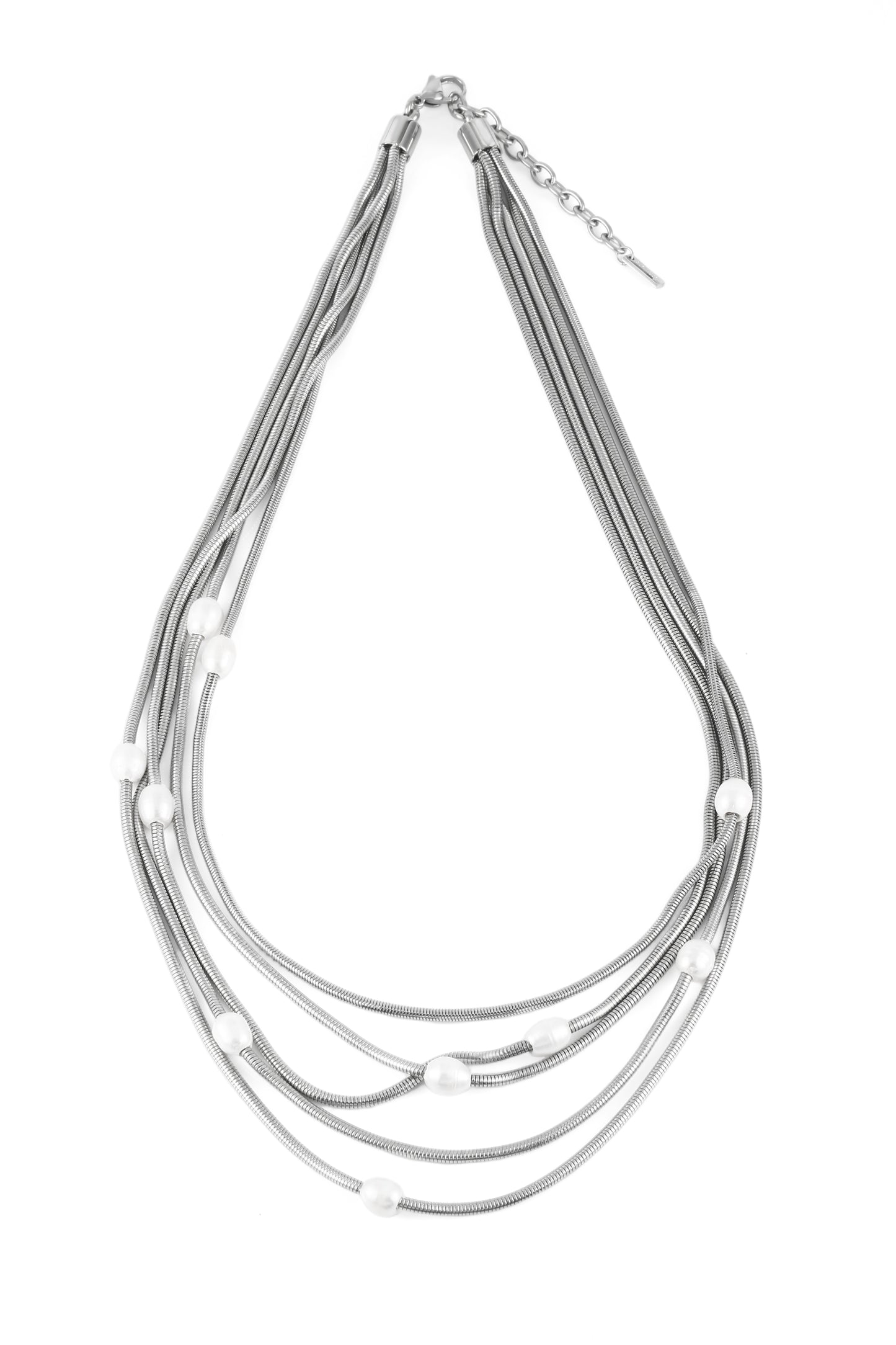 Stainless Steel Pearl Necklace