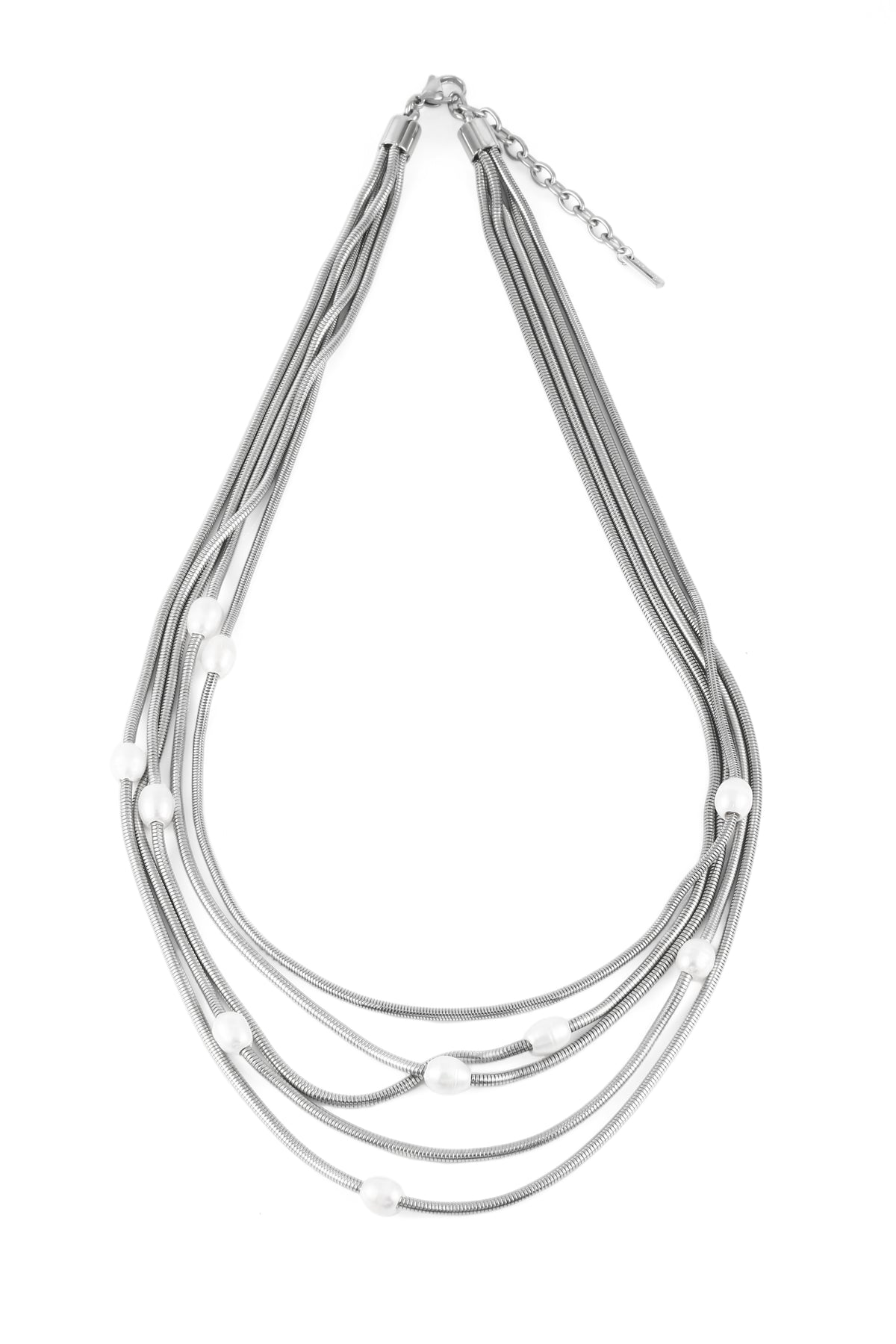 Stainless Steel Pearl Necklace
