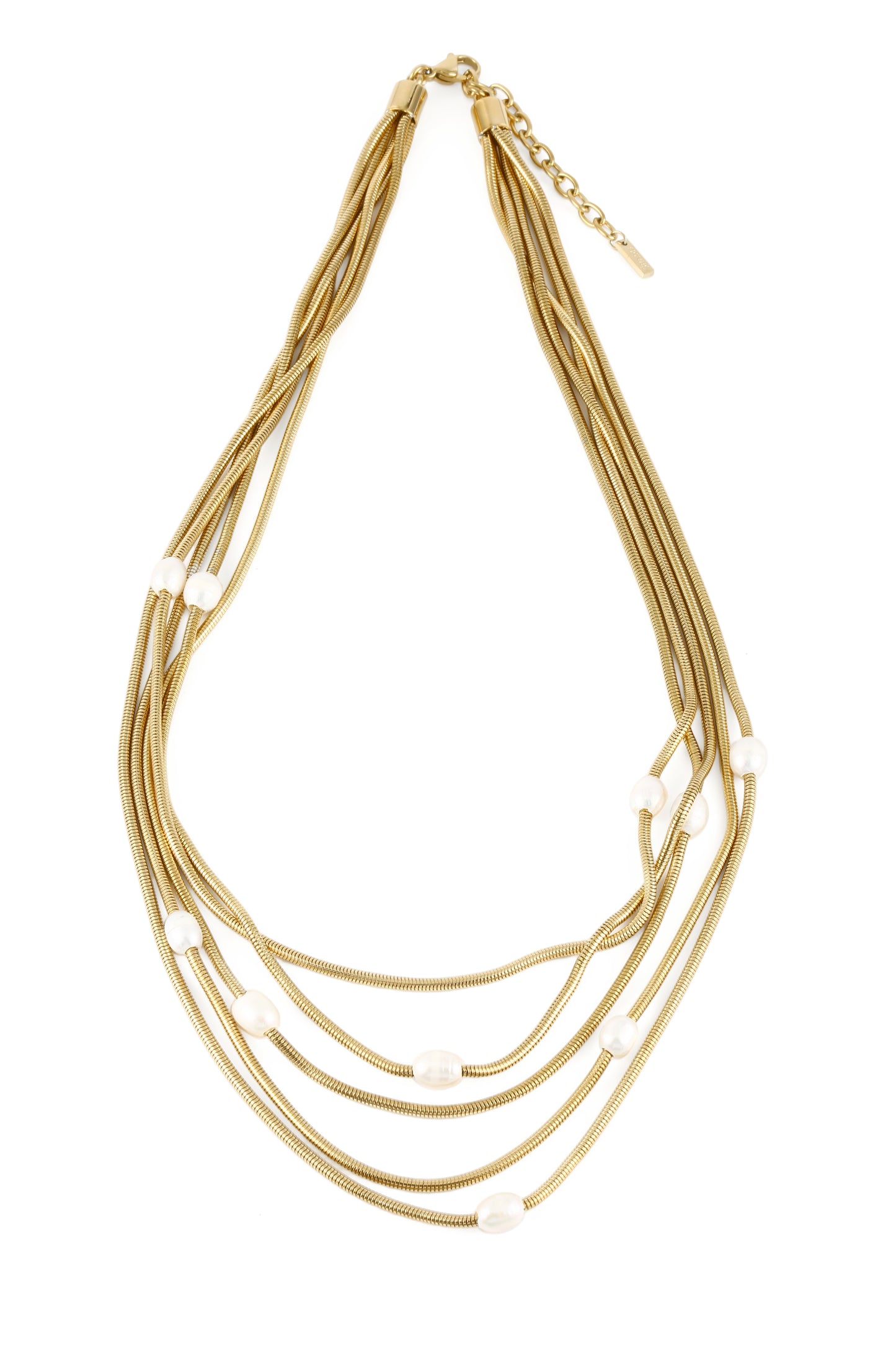 Stainless Steel Pearl Necklace
