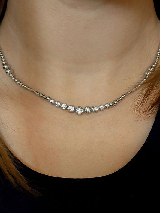 Gradient Necklace Stainless Steel