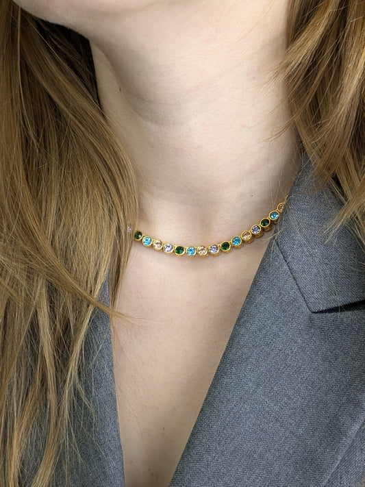 Multicolor Necklace Stainless Steel