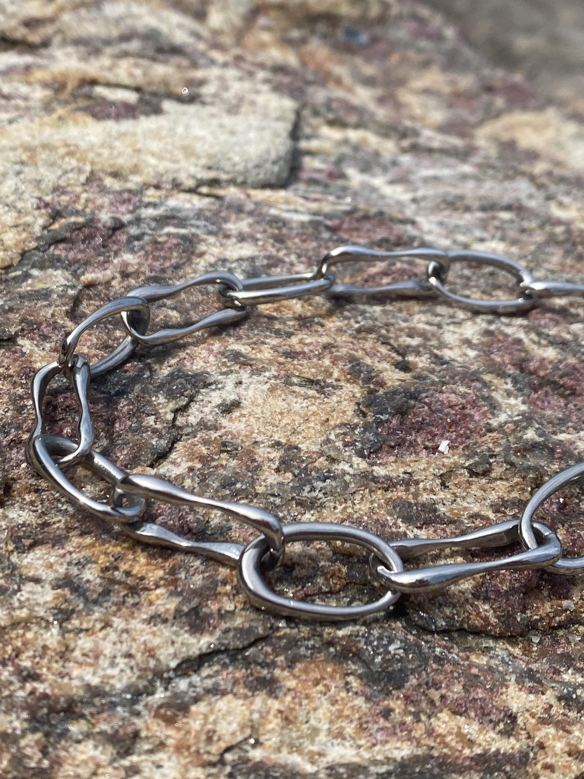 Stainless Steel Organic Chains Bracelet