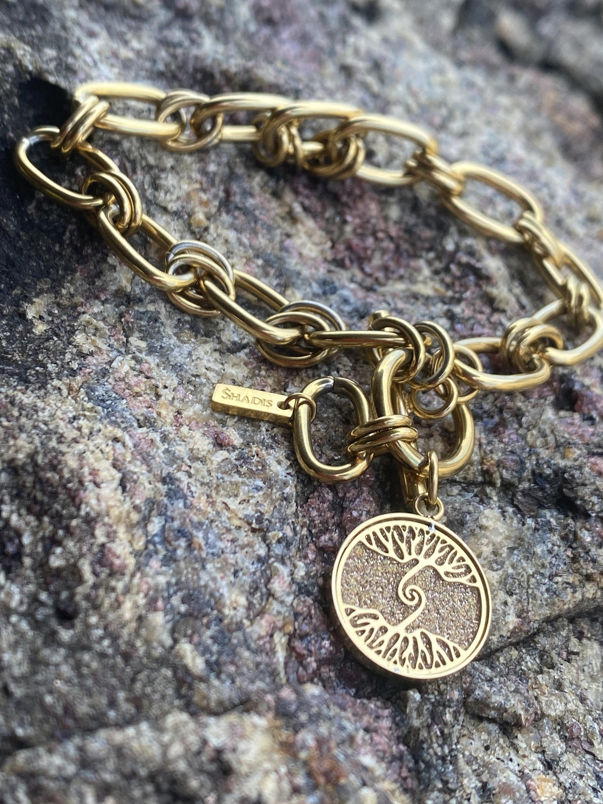 Stainless Steel Tree of Life Bracelet