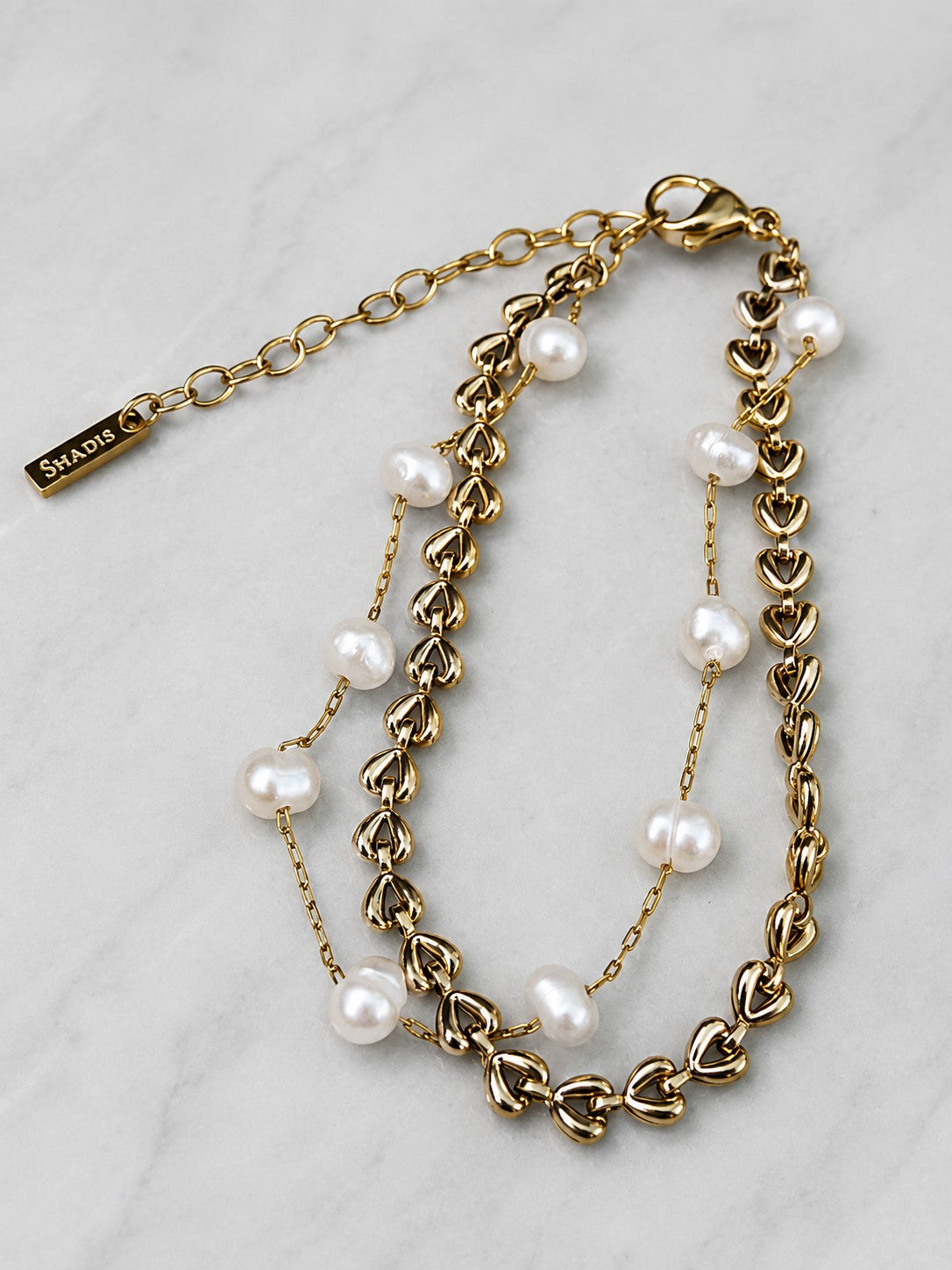 Stainless Steel Pearl Bracelet