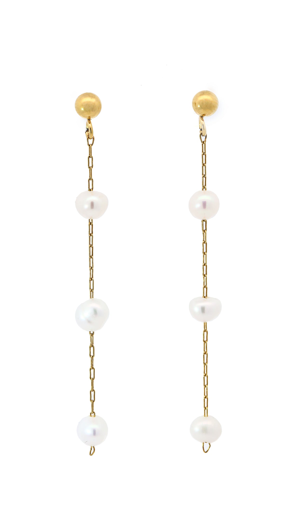 Stainless Steel Pearl Earrings