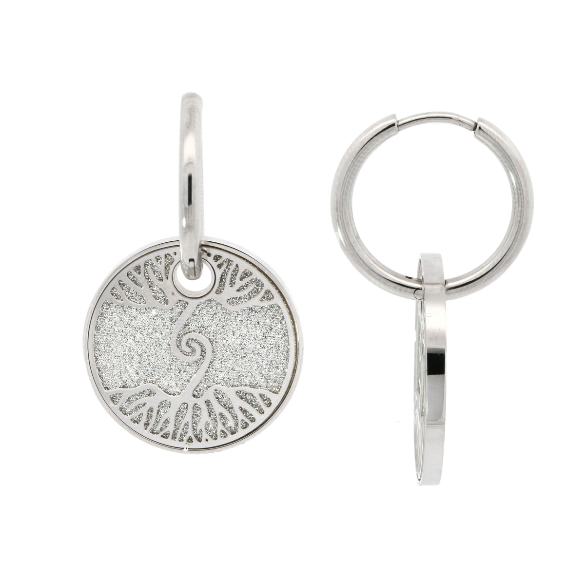 Tree of Life Gold Plating Stainless Steel Earrings