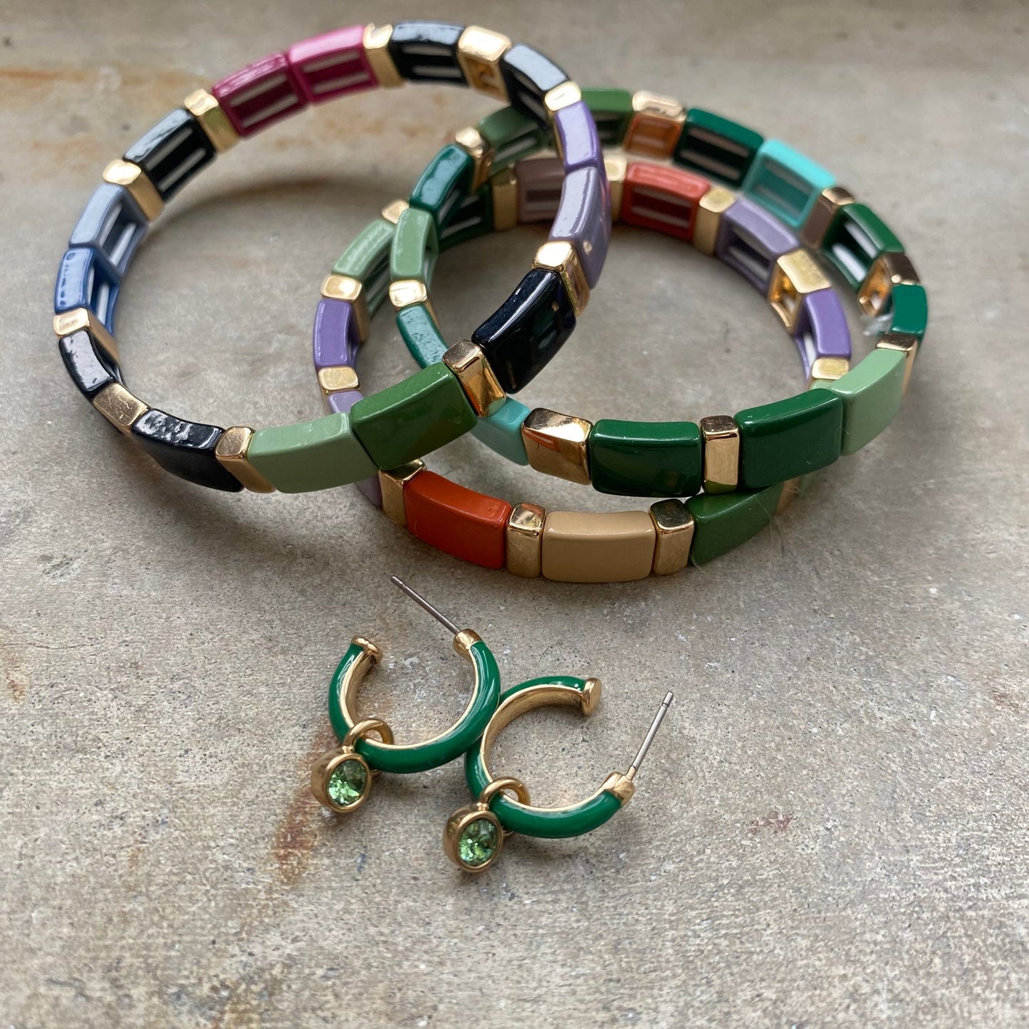 Green tones Earrings