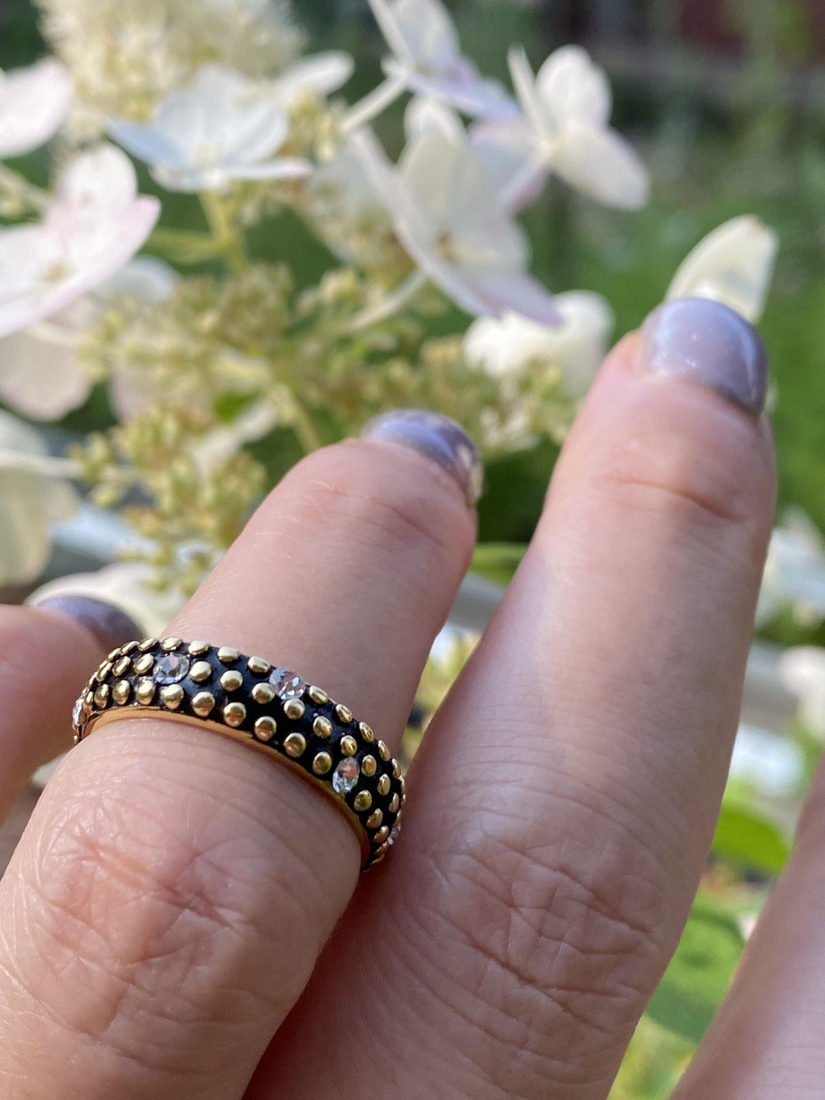Honeycomb Ring  Stainless Steel