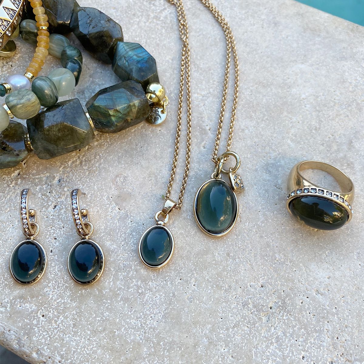Green tones Earrings